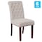 Flash Furniture 18.5 W, 27.5 L, 39.75 H 6-BT-P-BGE-FAB-GG - alternate 2
